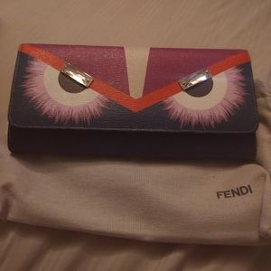 Fendi monster wallet